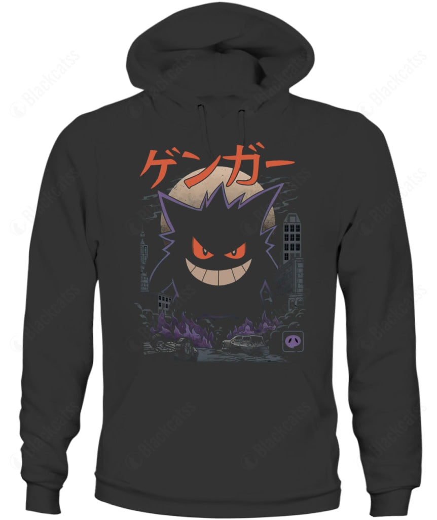 PKM Gengar Ghost Kaiju Custom Graphic T-Shirt