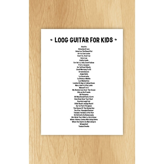 Loog Guitar for Kids - Music Book
