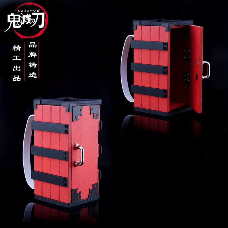 Anime Demon Slayer Kamado Tanjirou Cosplay Backpack Wooden Box