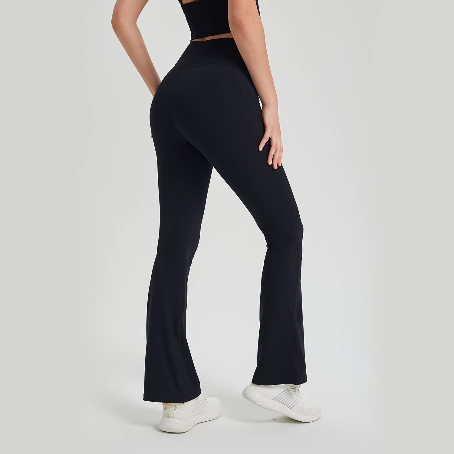 2023 High-Waisted Anti-Bacterial Yoga Pants for Women - Peach Hip-Lifting, Anti-Rolling, Moisture Wicking
