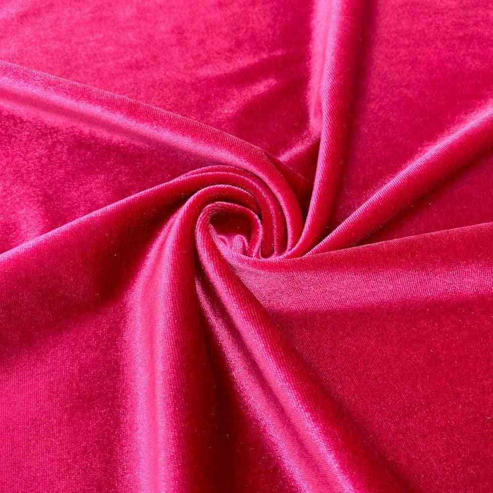 Stretch Velvet Fabric - Fuschia - 60" Wide 4-Way Stretch for Sewing, Apparel & Crafts