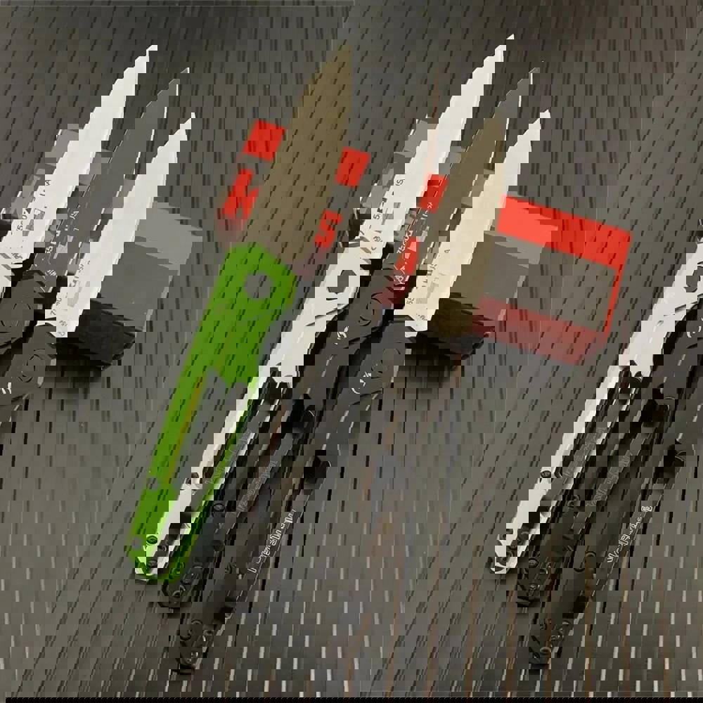 Kershaw 7550 Green/Black Aluminum Handle Folding Knife Launch 11 Pocket AU/TO Outdoor Survival Gear Tactical Camping Knife