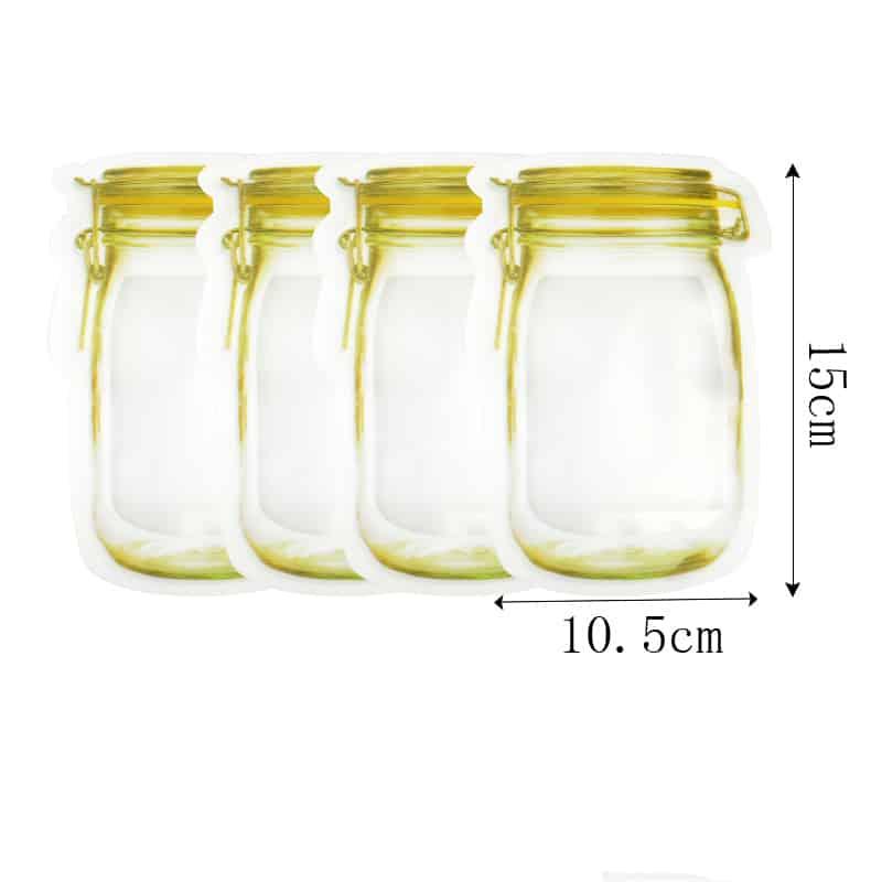 Transparent Food Storage Bags Set - Plastic Storage Accessories