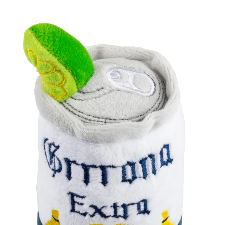 Grrrona Can Dog Toy - Squeaky Plush Beer Can Toy for Dogs