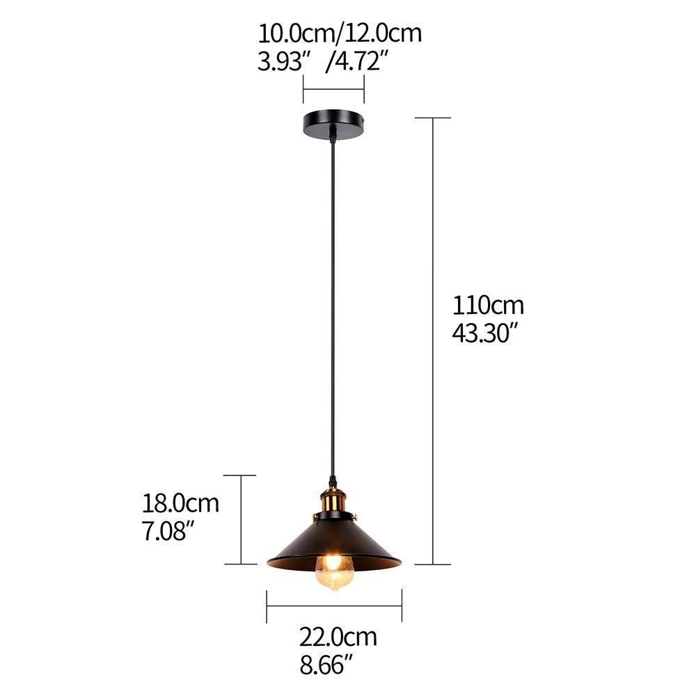 MIRODEMI® Industrial Retro Iron Pendant Light for Modern Interiors