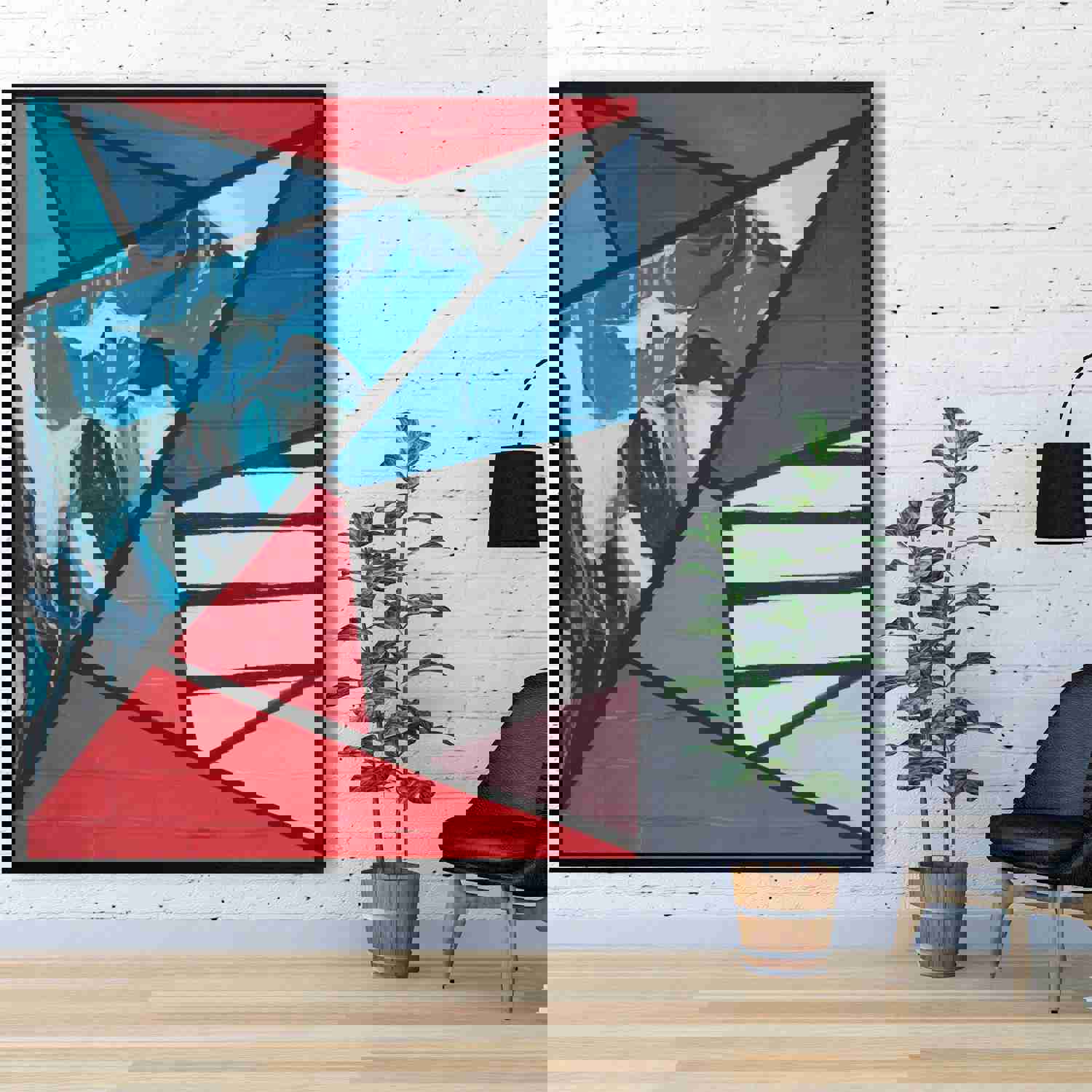 Diagonal Unity, Fine Art Gallery Wrapped Canvas 24x36