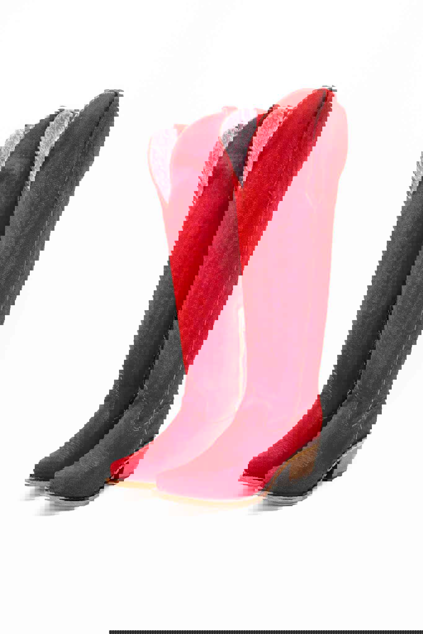 Gia Gamuza Tall Texas Wide Calf Friendly Cowgirl Boot