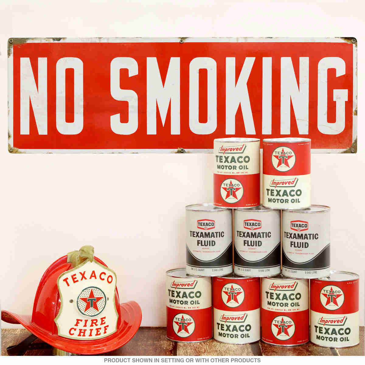 Vintage No Smoking Message Distressed Wall Decal - Peel and Stick Design