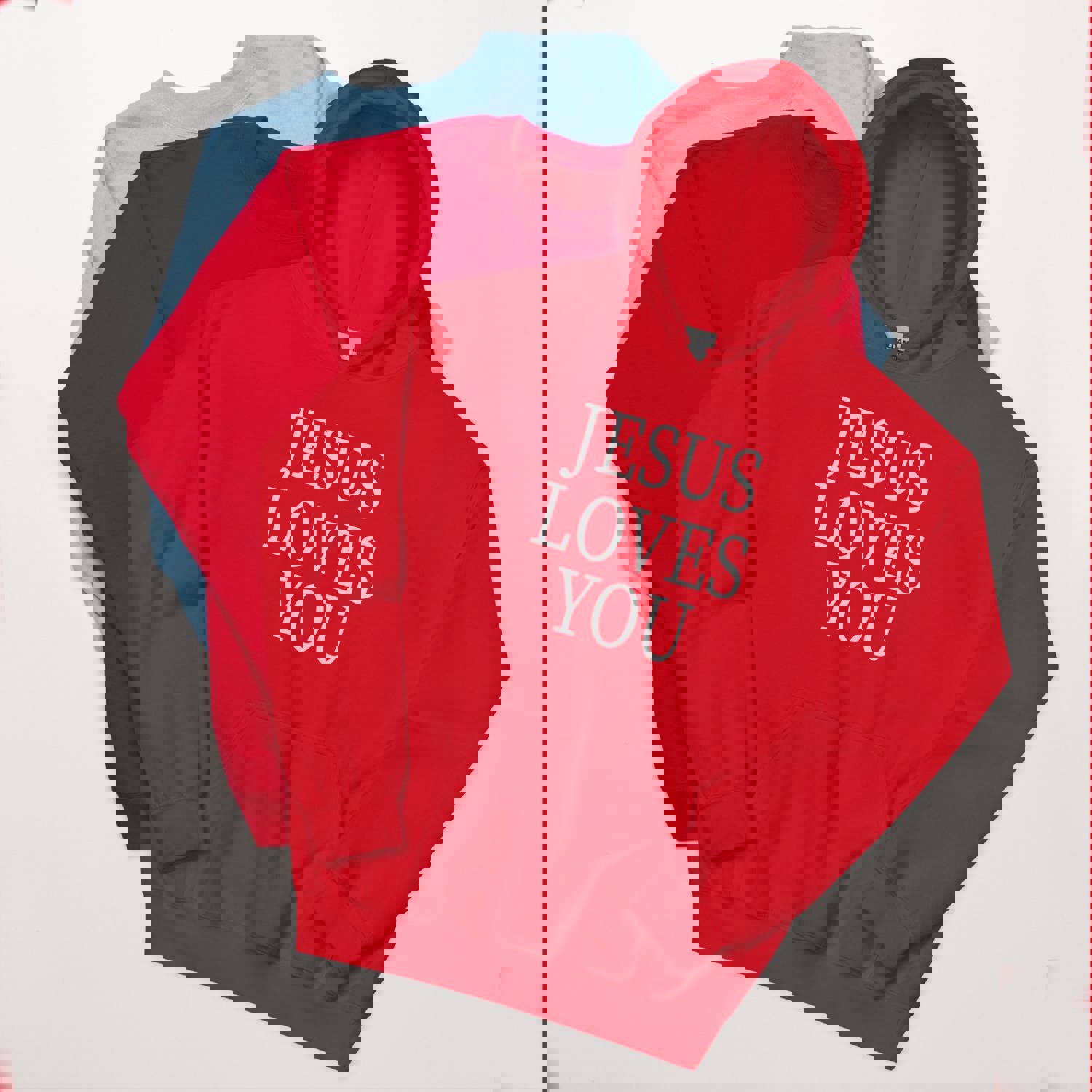 F&H Christian Jesus Loves You Unisex Hoodie