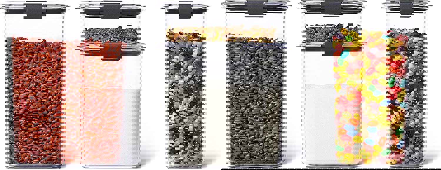 King Supply Brilliance Pantry Organization & Food Storage Containers with Airtight Lids, Set of 10 (20 Pieces Total)