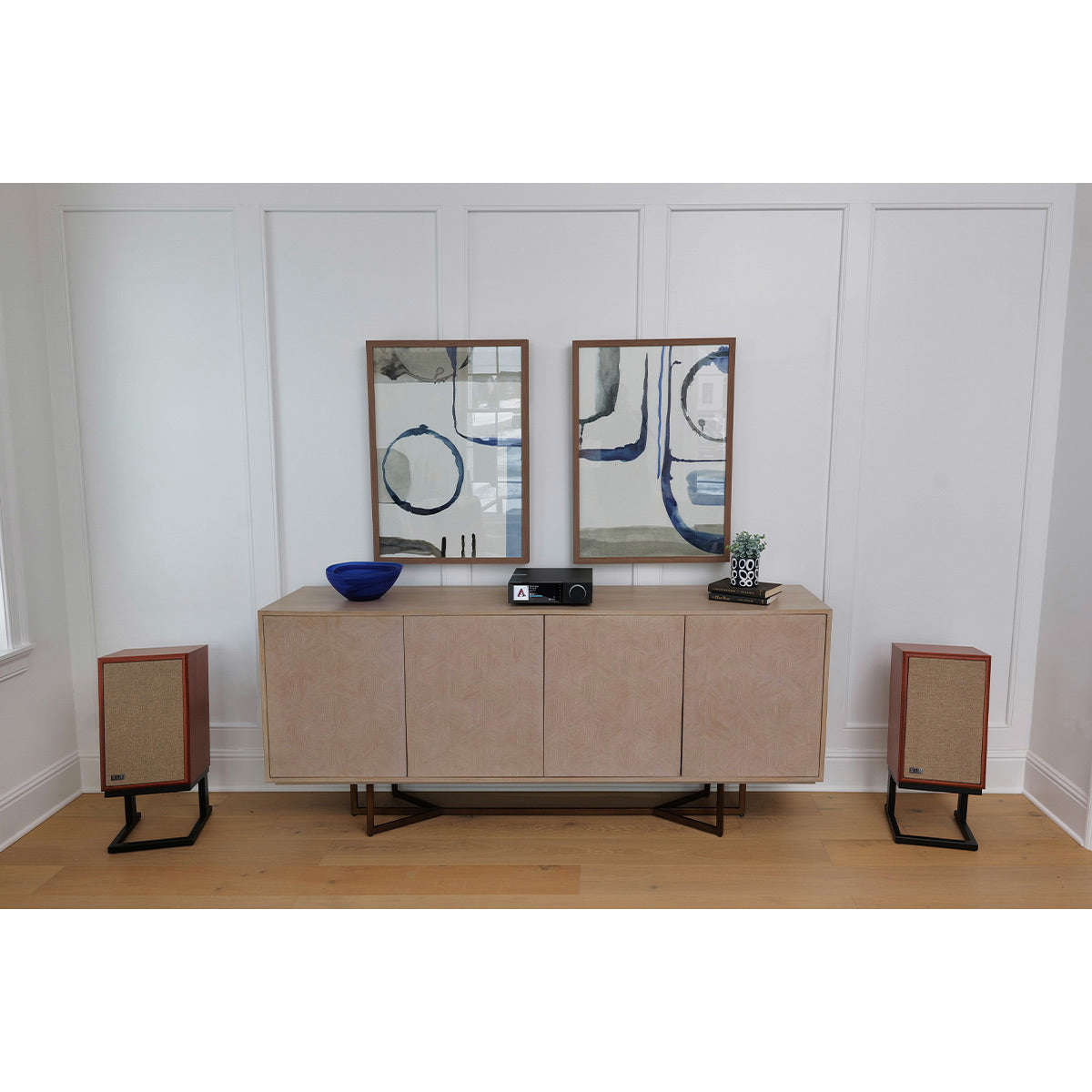 KLH Model Three 2-way 8-inch Acoustic Suspension Bookshelf Speaker - Pair (West African Mahogany)