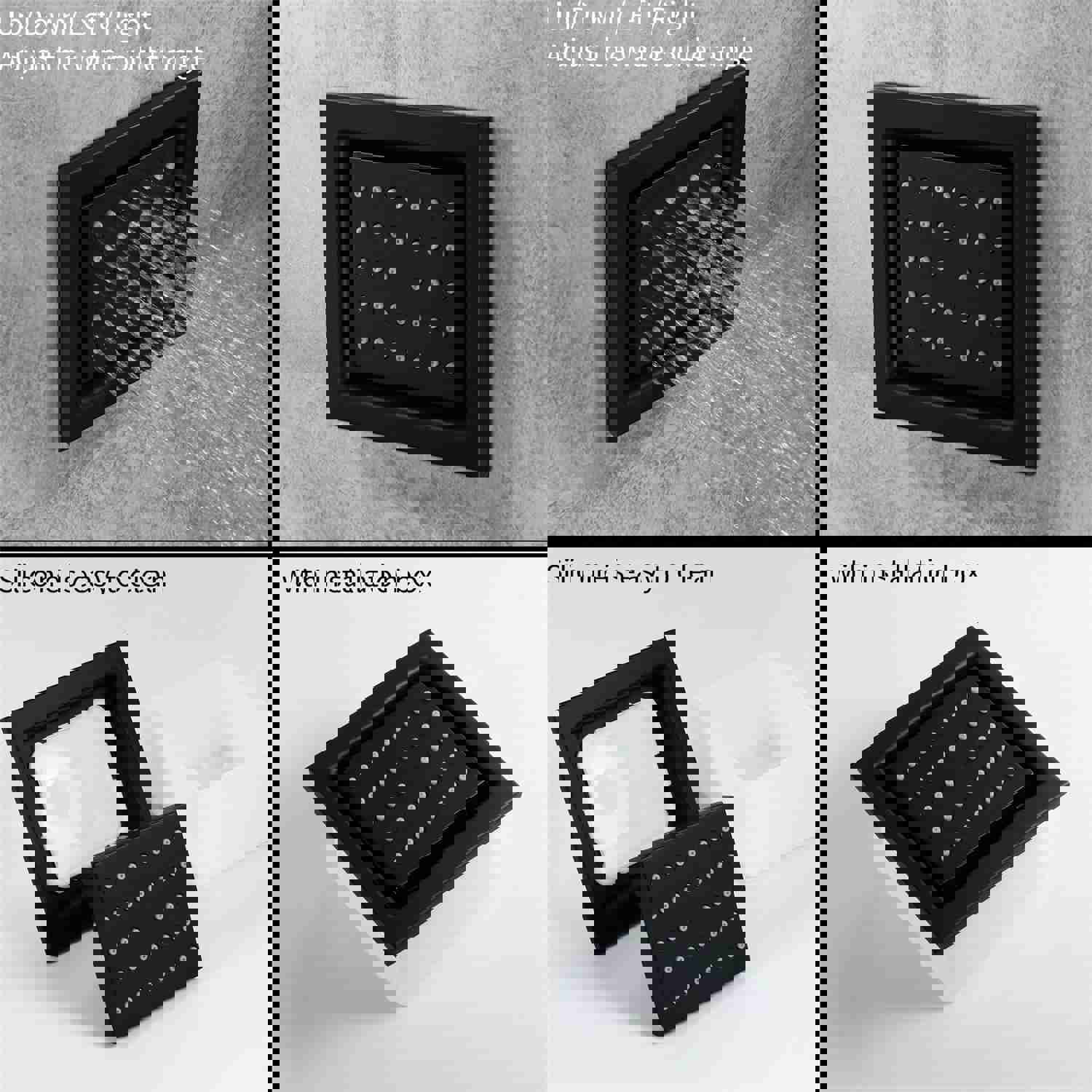 FUSE 36-Inch Dual Showerhead Complete LED Music Shower Set with 6 Body Jets