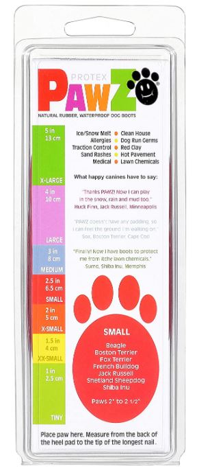 PawZ Dog Boots - Waterproof Snow Boots for Dogs (12 Pack)