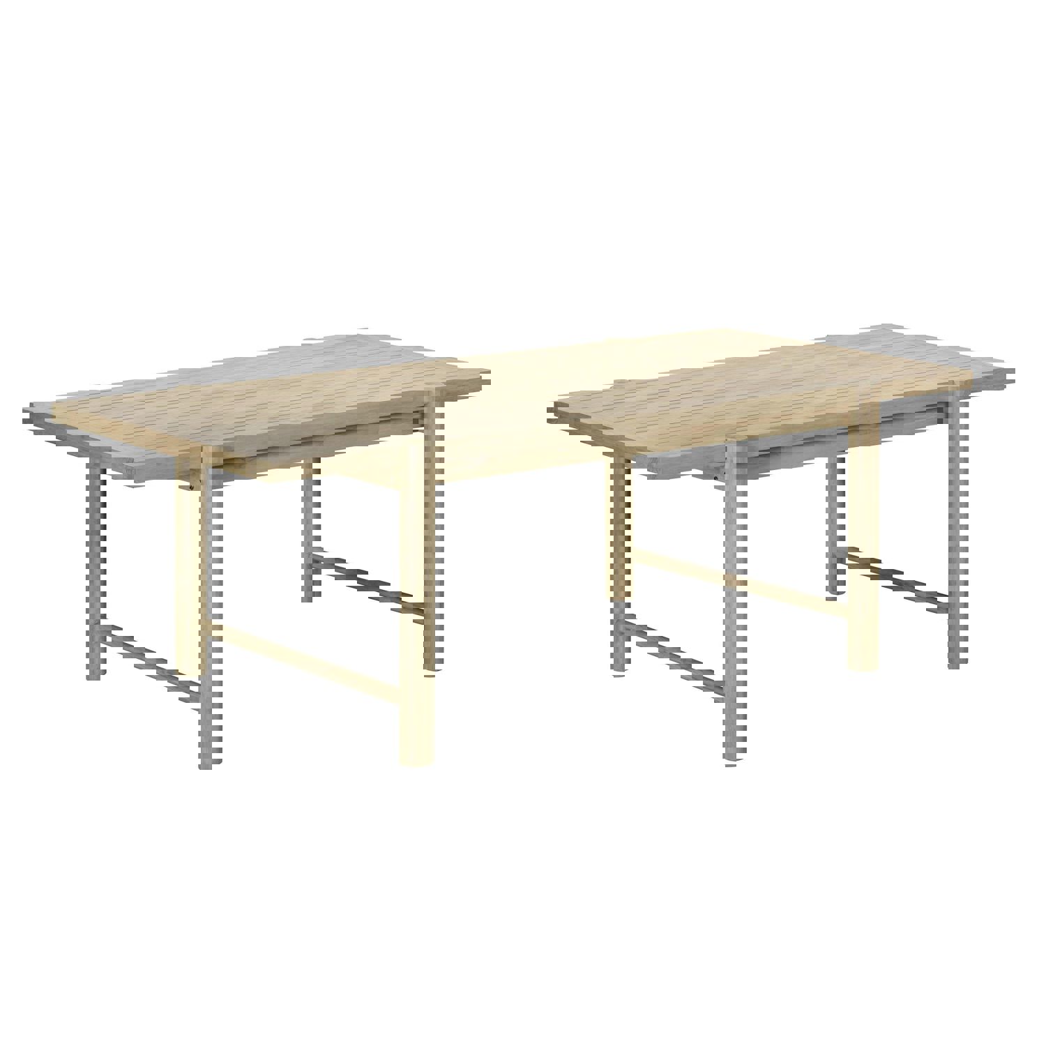 Gata - Outdoor Rectangular Dining Table - Light Teak