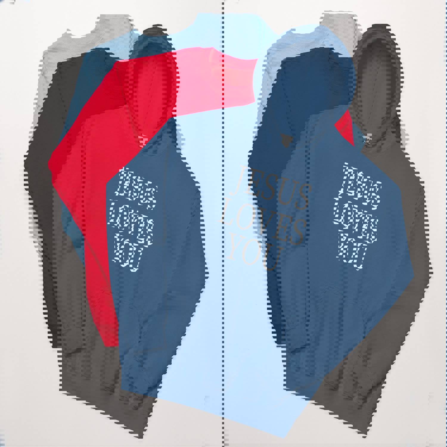 F&H Christian Jesus Loves You Unisex Hoodie