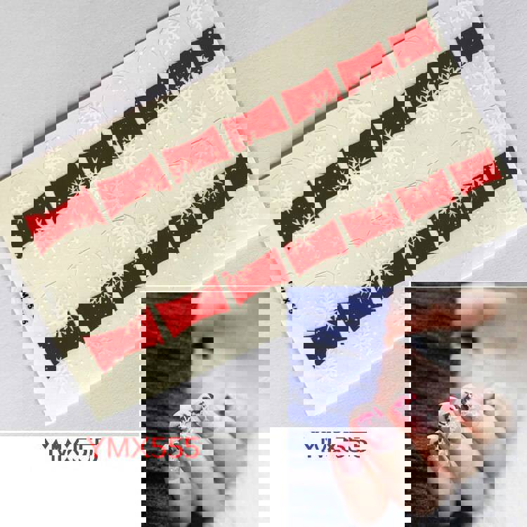 Christmas Style Nail Art Sticker - 14 Tips DIY Waterproof Full Cover Wraps Decal