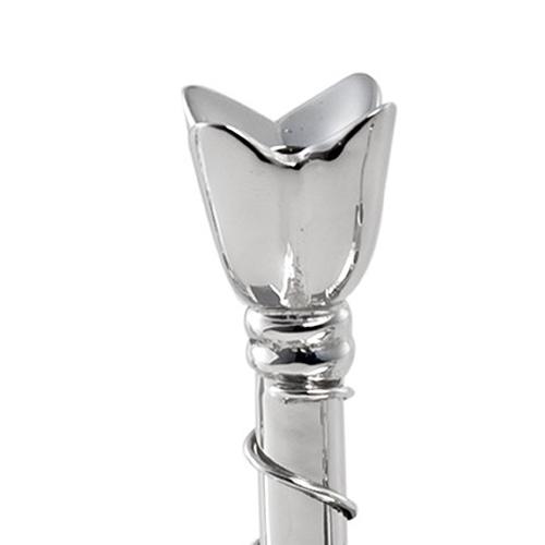 Muriel Flower Menorah by Mary Jurek Design - Elegant Hand-Hammered Stainless Steel