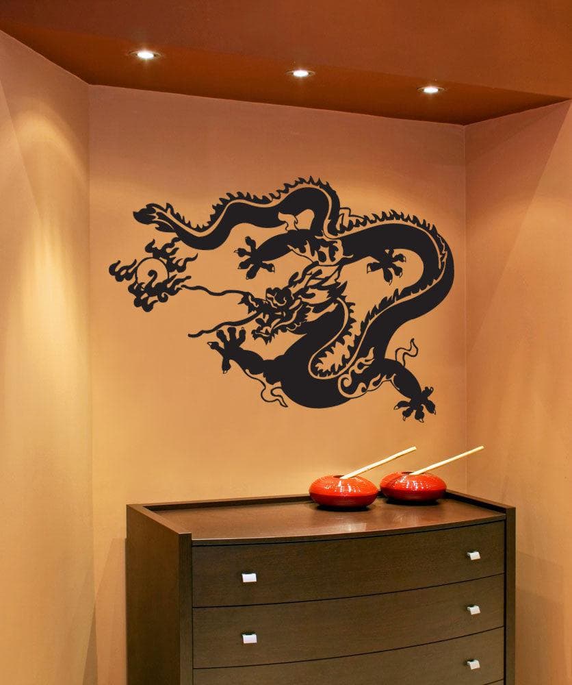 Vinyl Wall Decal Sticker Chinese New Year Dragon #1276 - Removable & Easy to Apply