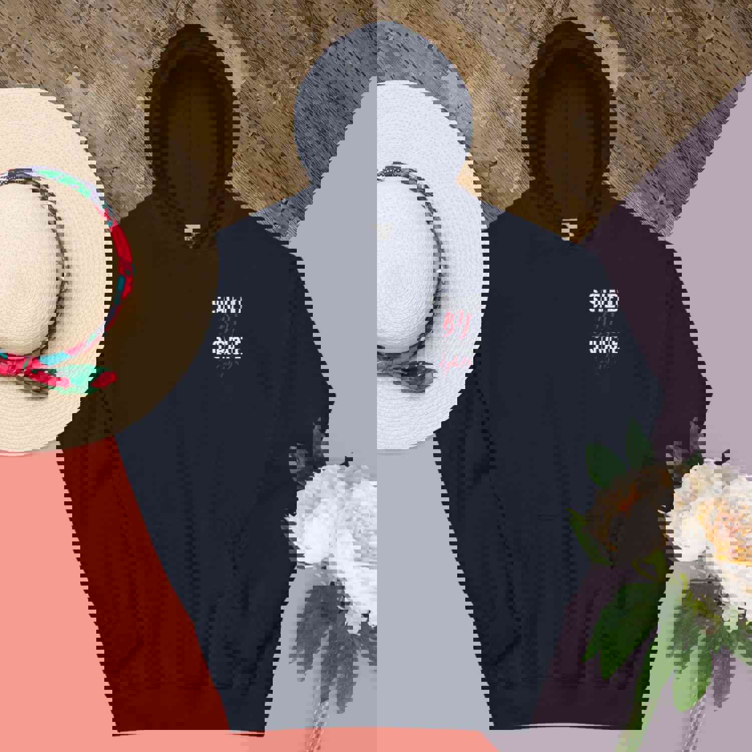 Christian Saved by Grace Two Sided Hoodie