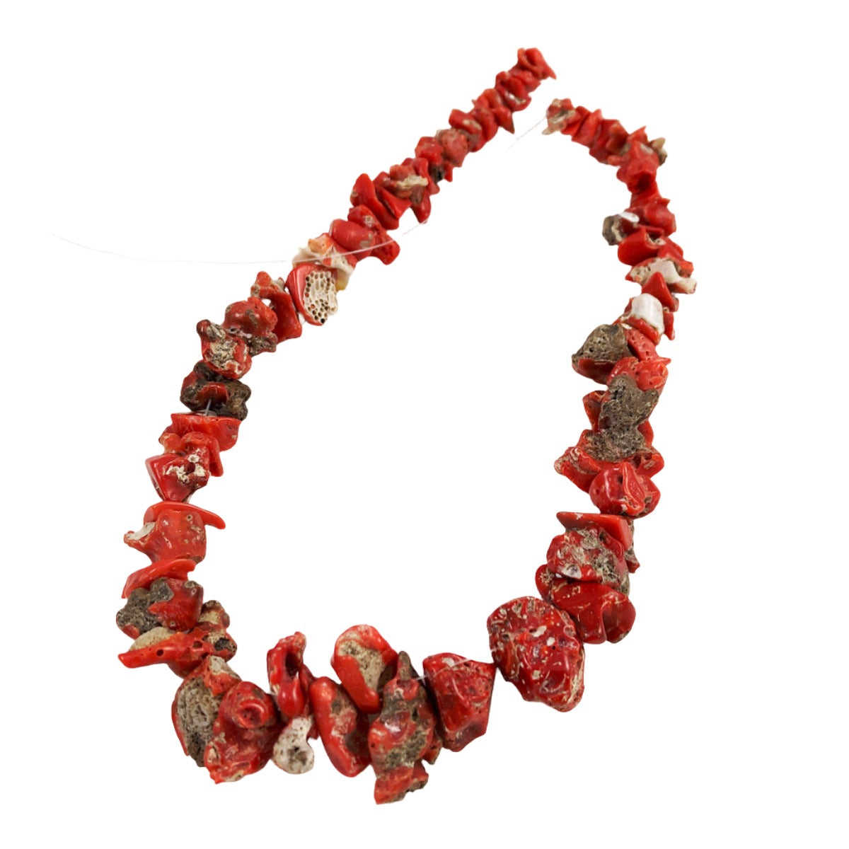 Italian Red Coral Nugget Beads Natural Antique - Vintage Jewelry