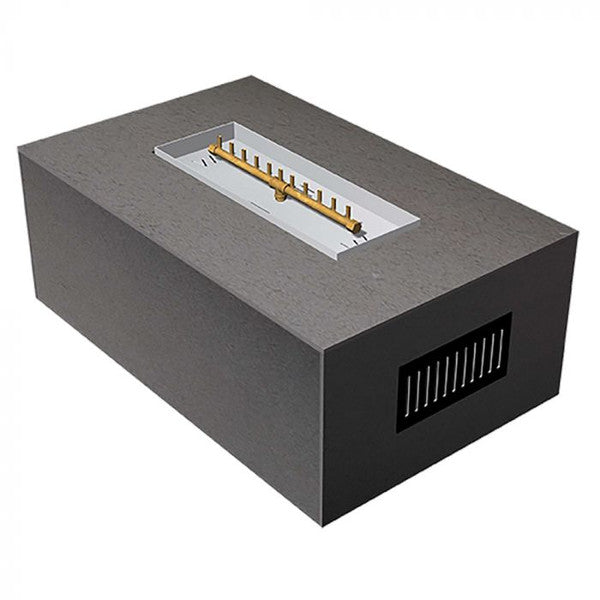 Warming Trends Rectangle Fire Pit / Ready to Finish Kit (Linear Burner)