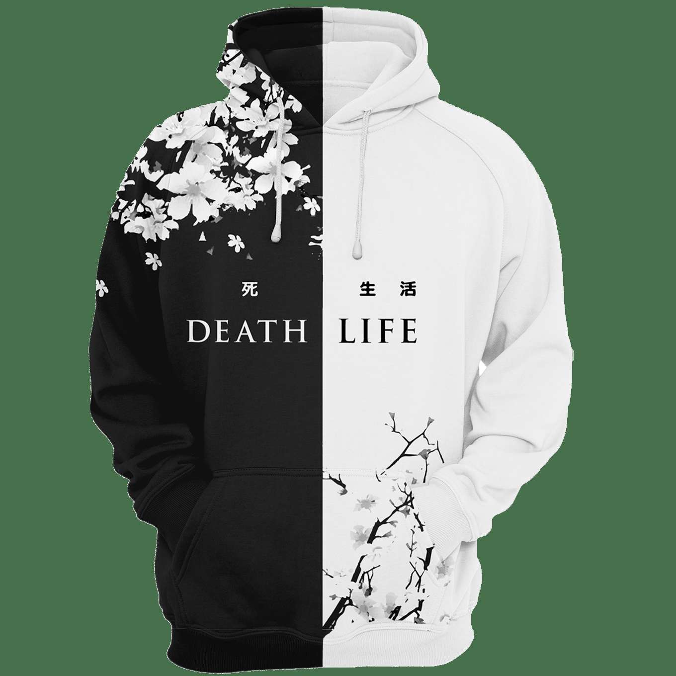 Death & Life Hoodie - Japanese Street Art Inspired