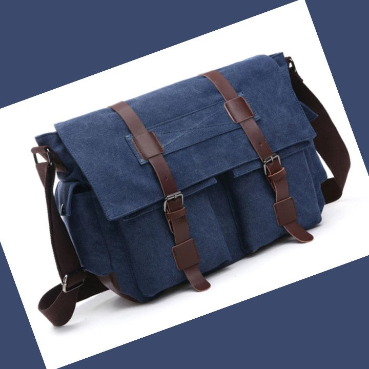 Stylish Large Capacity Canvas Messenger Bag for Travel
