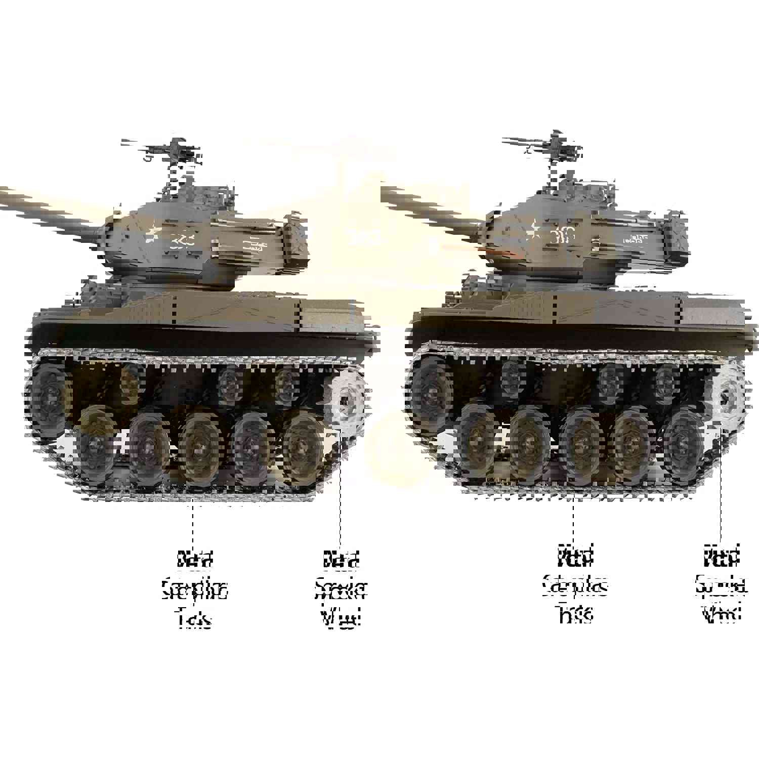 Heng Long M41A3 Walker Bulldog Professional Edition RC Tank with 7.0 Electronics BB/IR System