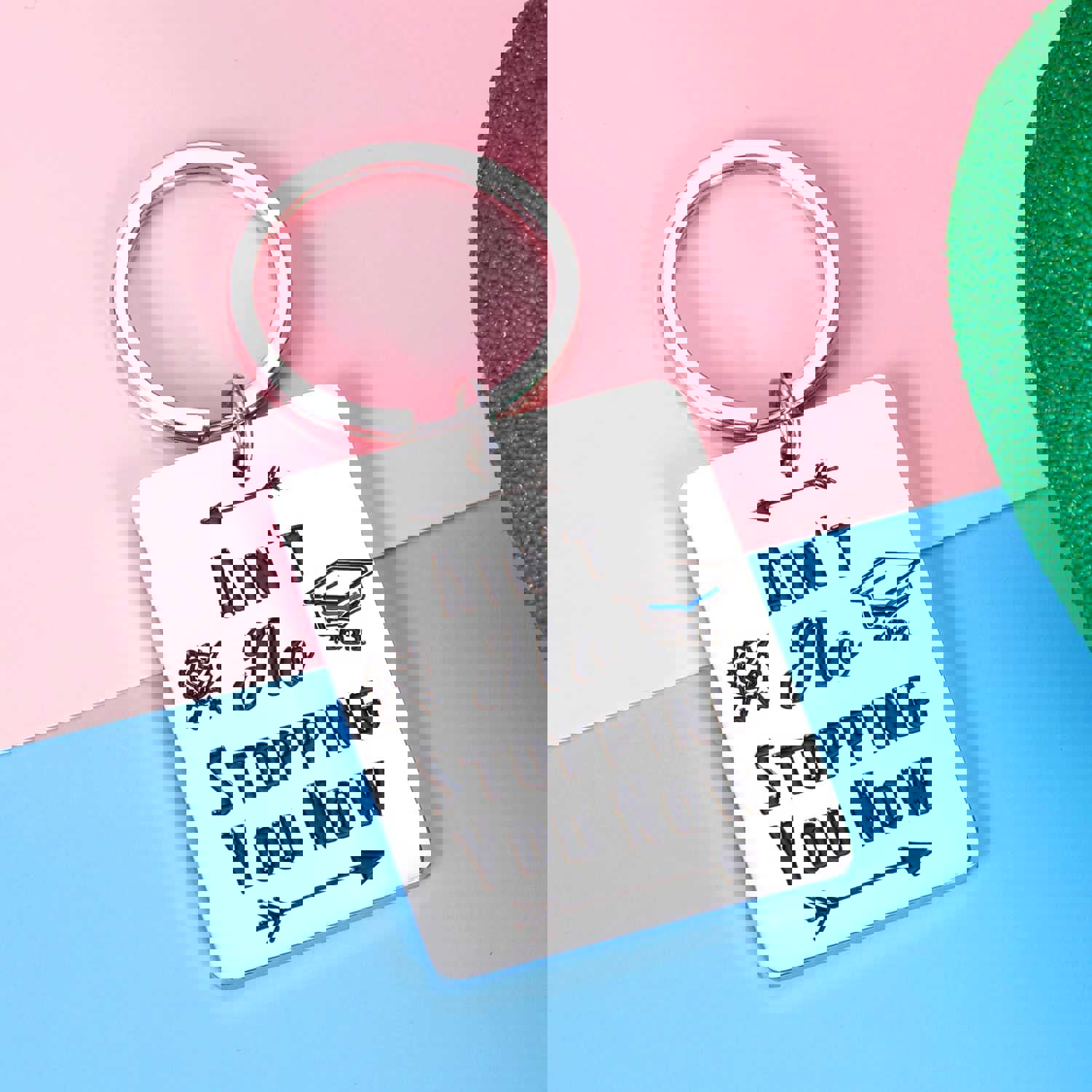 Inspirational 2021 Graduation Keychain for Women and Men
