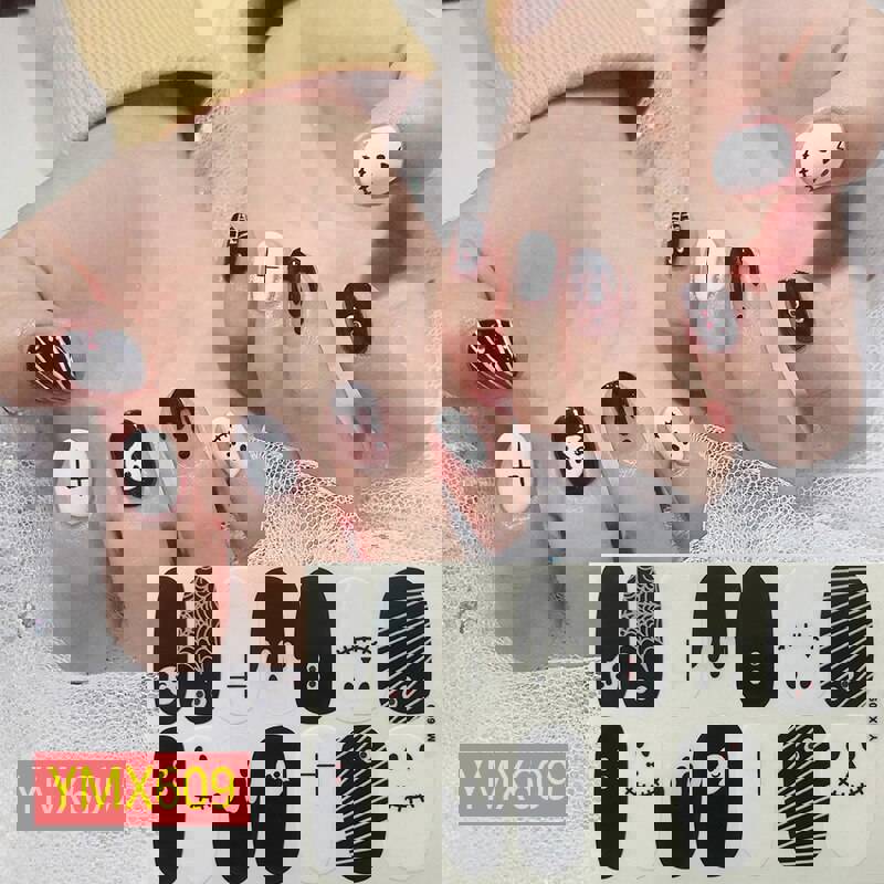 Christmas Style Nail Art Sticker - 14 Tips DIY Waterproof Full Cover Wraps Decal
