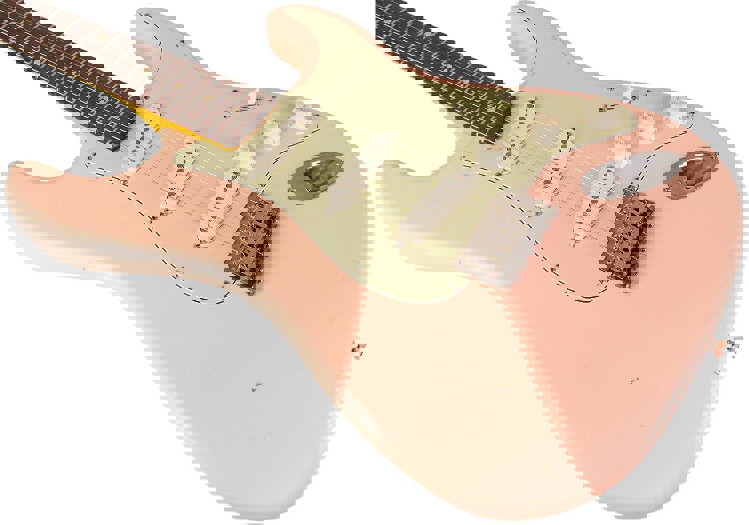 Nash S-63 Guitar, Shell Pink, Hard Tail, Light Aging - Vintage Strat Model