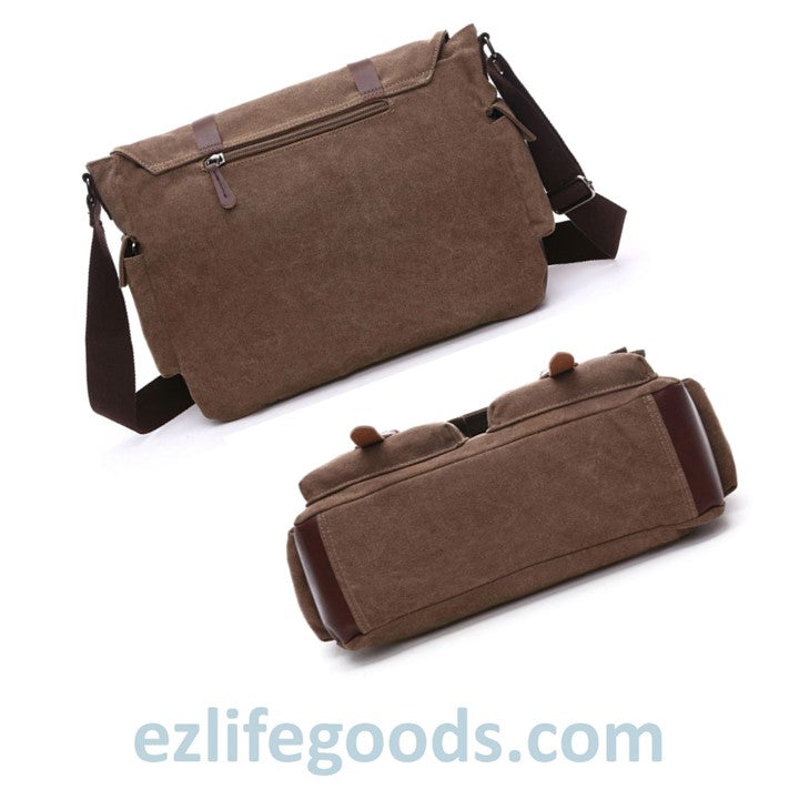 Stylish Large Capacity Canvas Messenger Bag for Travel