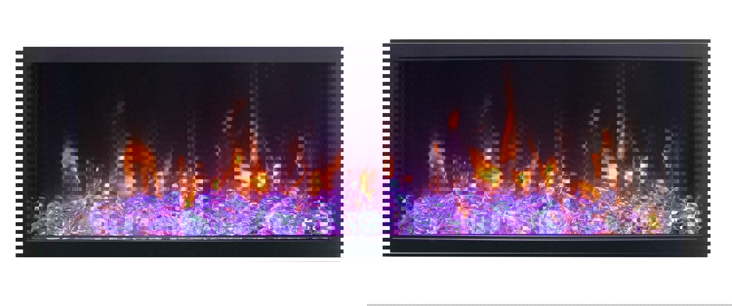 Remii 45″ Extra Tall Indoor or Outdoor Built-In Only Smart Electric Fireplace