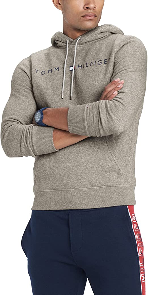 Tommy Hilfiger Men's Tommy Lockup Popover Hoodie Sweatshirt