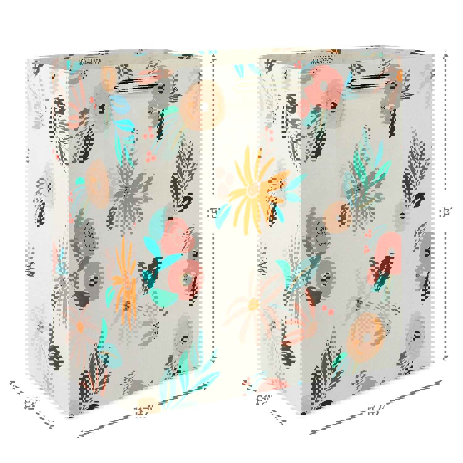 Hallmark 15 Dainty Floral Extra-Deep Gift Bag