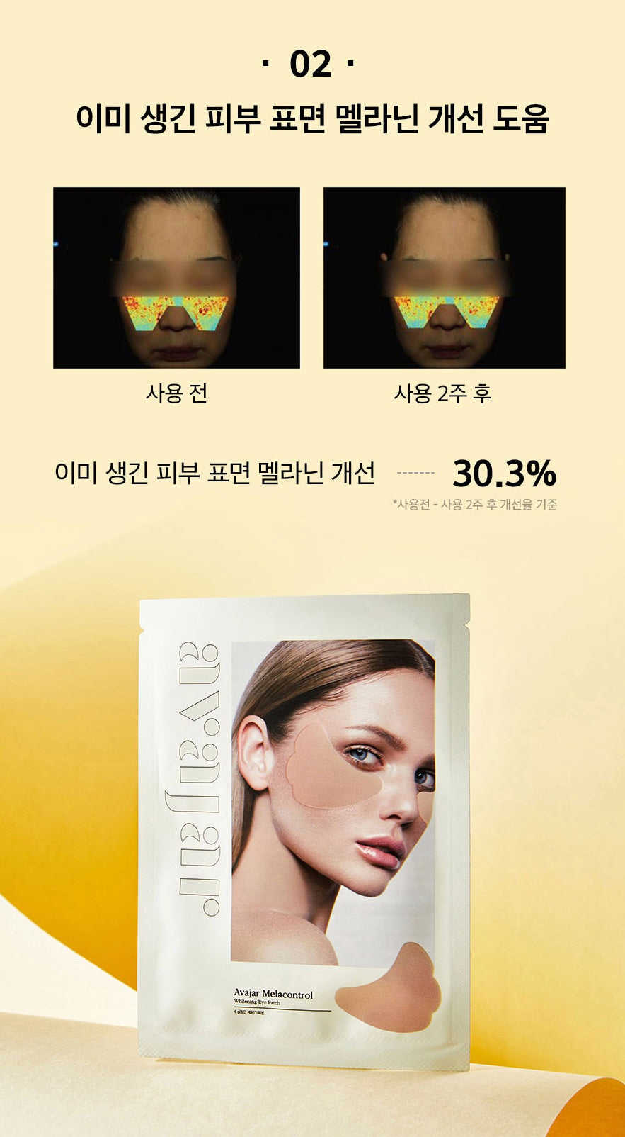 Avajar Melacontrol Whitening Eye Patches - 10 Pairs for Freckles, Wrinkles, and Dark Circles