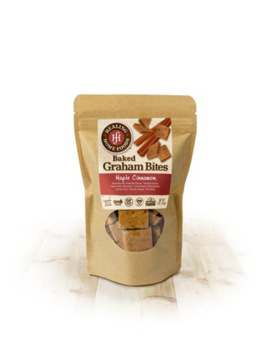 Baked Maple Cinnamon Graham Bites by Healing Home Foods