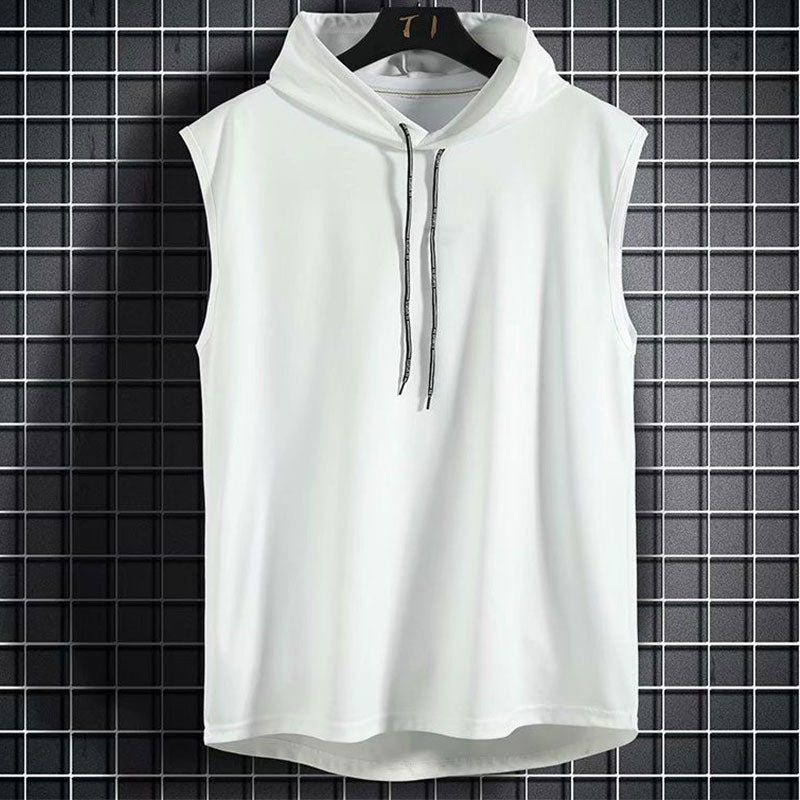 Men's Sleeveless Hoodie Sweatshirt - Hip-Hop Style Slim Fit