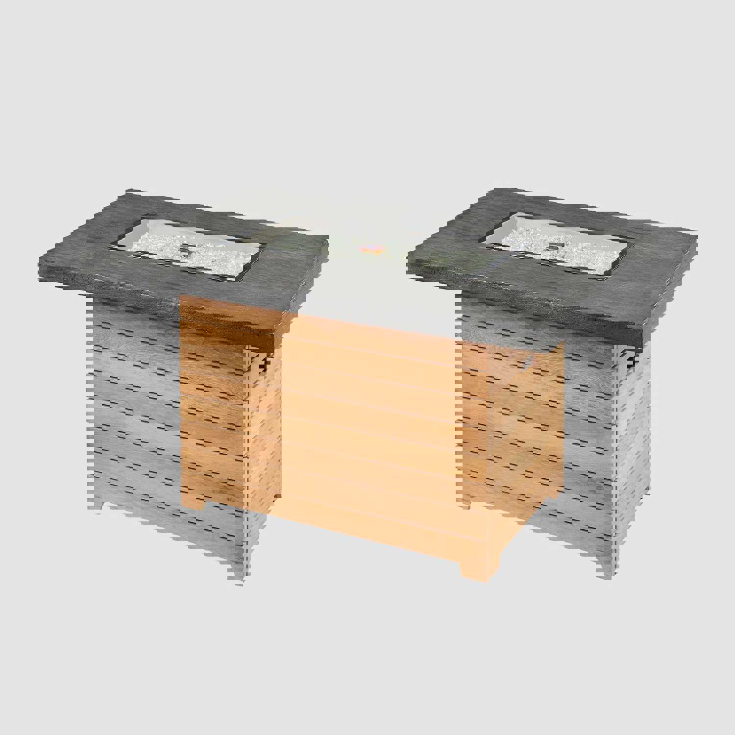 Darien Rectangular Gas Fire Pit Table