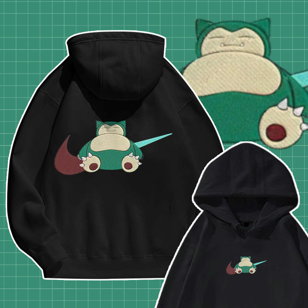 Snorlax Simple Swoosh Custom 2-Side Printed Hoodie