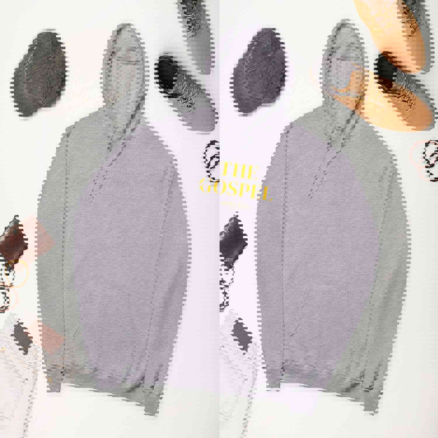 F&H Christian The Gospel Men's Fleece Hoodie - Soft and Stylish