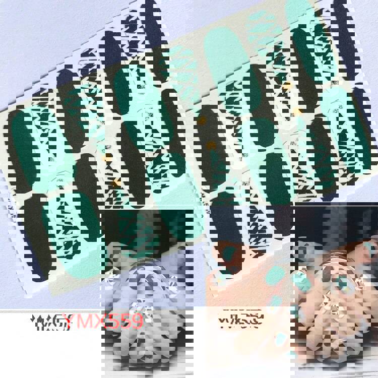 Christmas Style Nail Art Sticker - 14 Tips DIY Waterproof Full Cover Wraps Decal