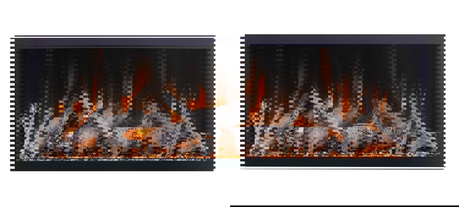 Remii 45″ Extra Tall Indoor or Outdoor Built-In Only Smart Electric Fireplace