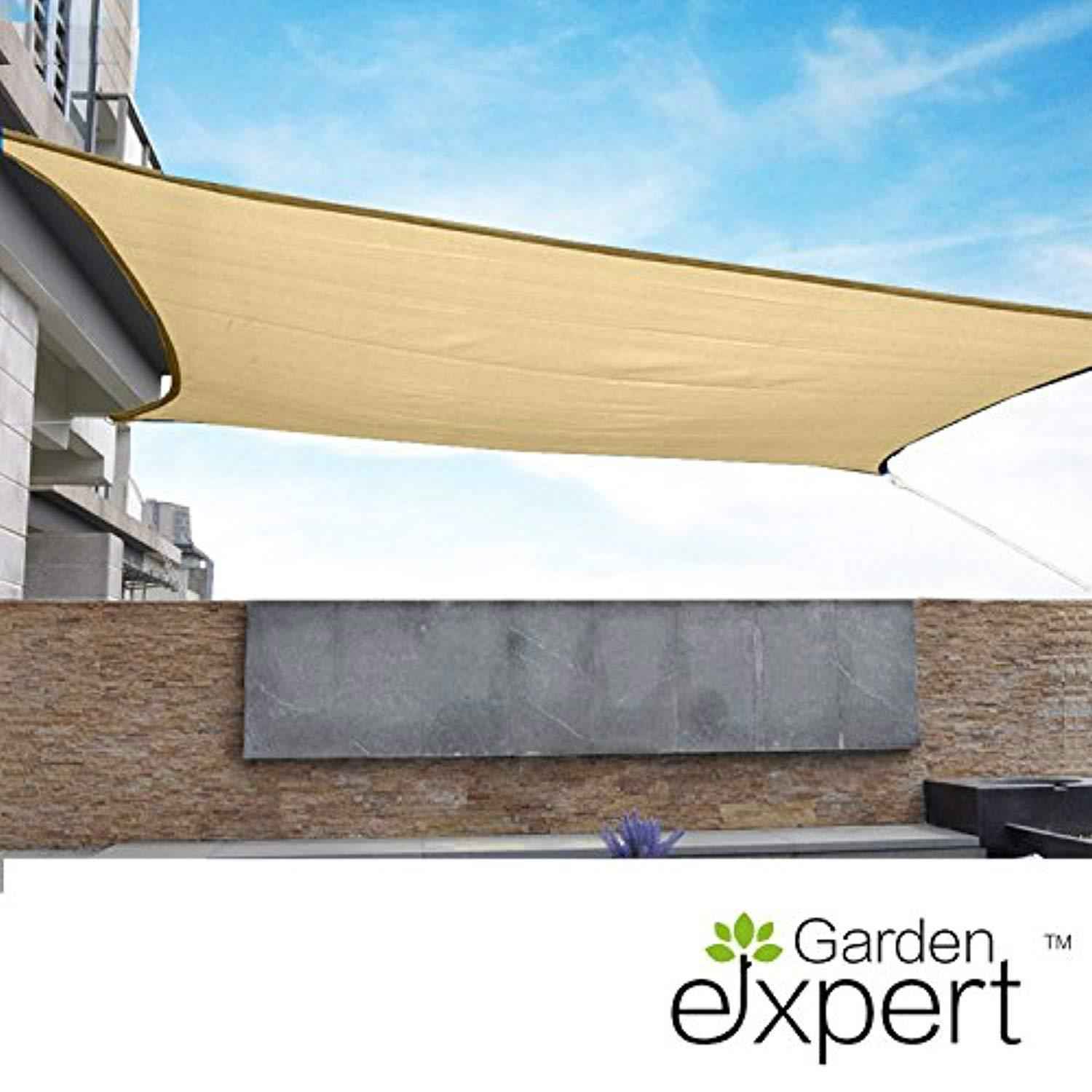 16x20 Sun Shade Sail Rectangle Canopy for Outdoor Protection