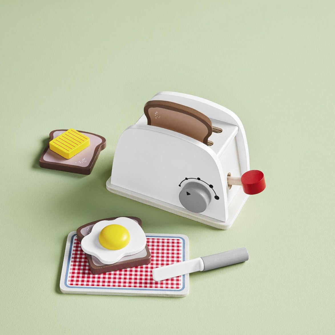 Wooden Toaster Toy Set for Kids