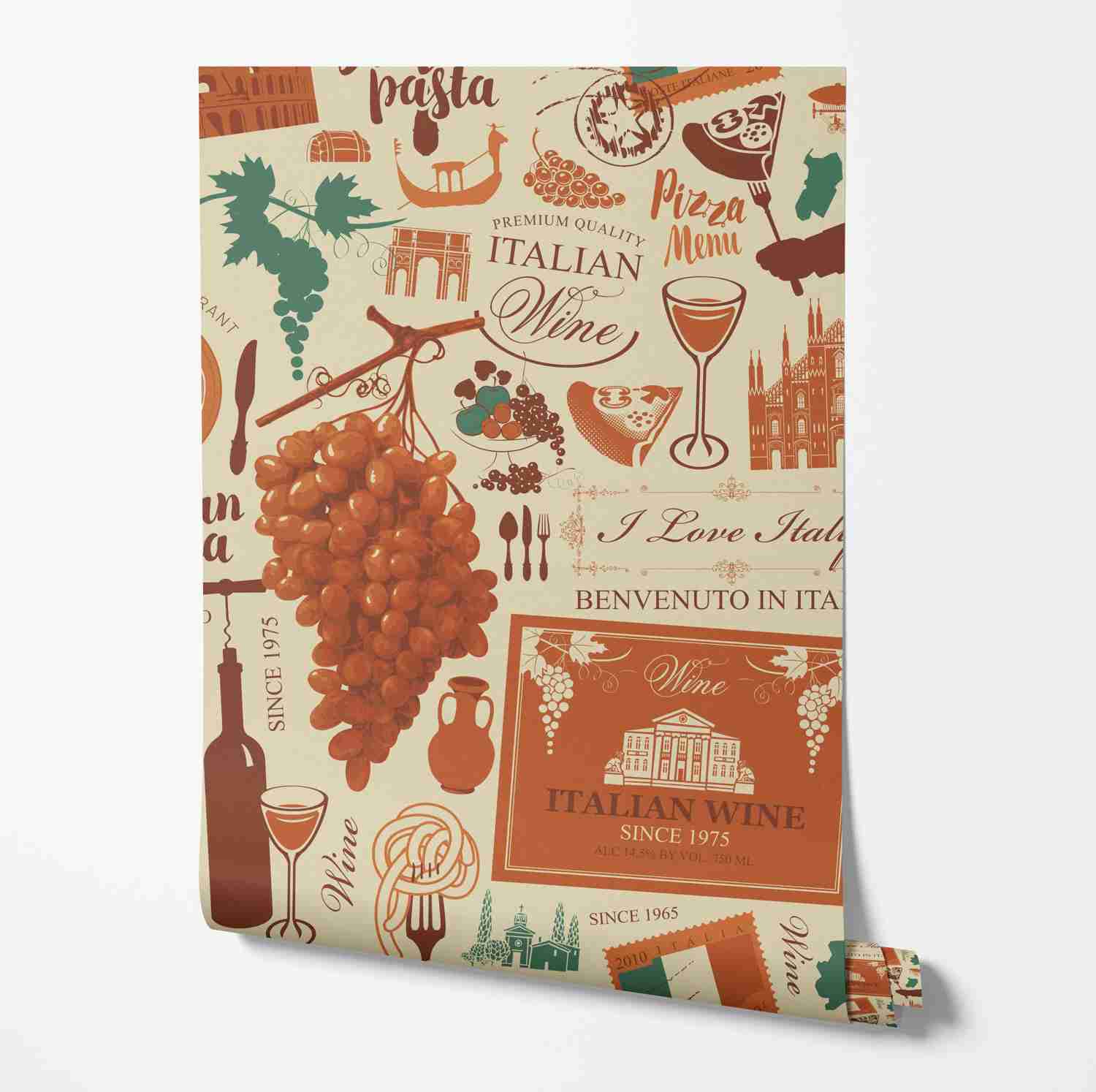 Italian Wine Wallcovering