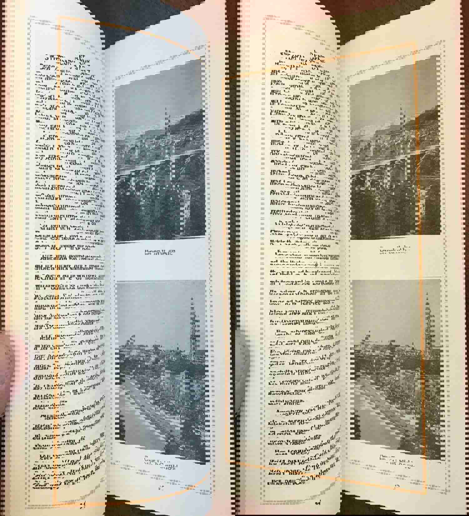 Switzerland Hints for Travelers c. 1930s Illustrated Photo Guide Book