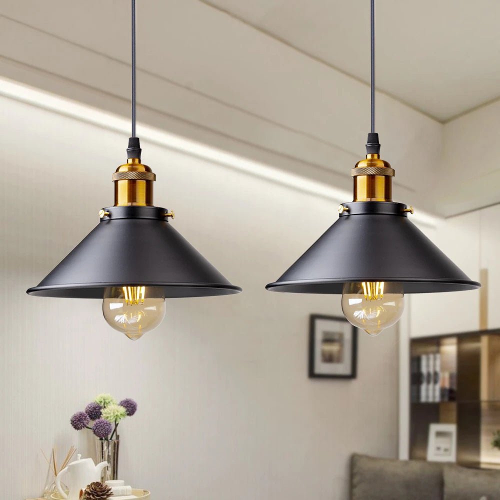 MIRODEMI® Industrial Retro Iron Pendant Light for Modern Interiors