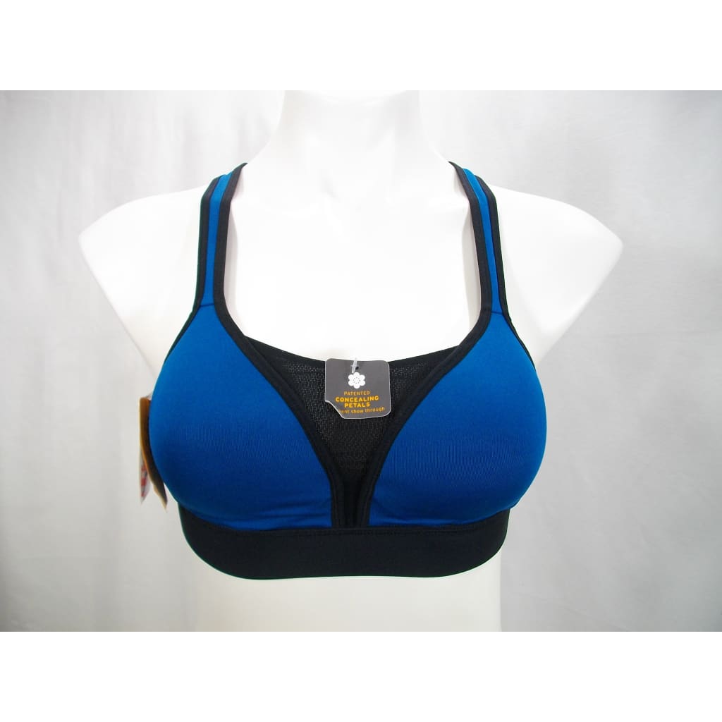 Champion N9619 C9 Power Shape V-Mesh Wire Free Sports Bra - XS Blue Oasis