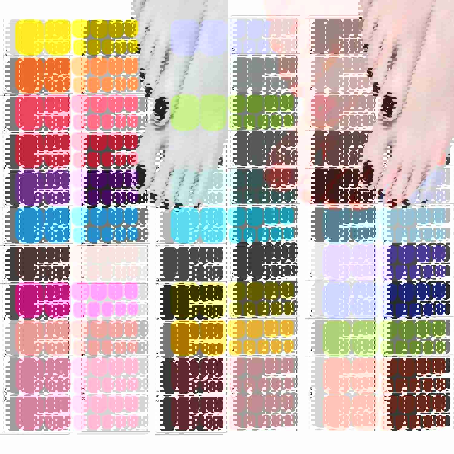 Baking Free European and American Solid Color Toenail Stickers - Waterproof Fashion Nail Decals